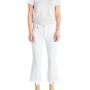 ETICA White Micki Crop Flare Jeans for Women NWT